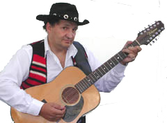 Guitar Country western singer Roger Chartier